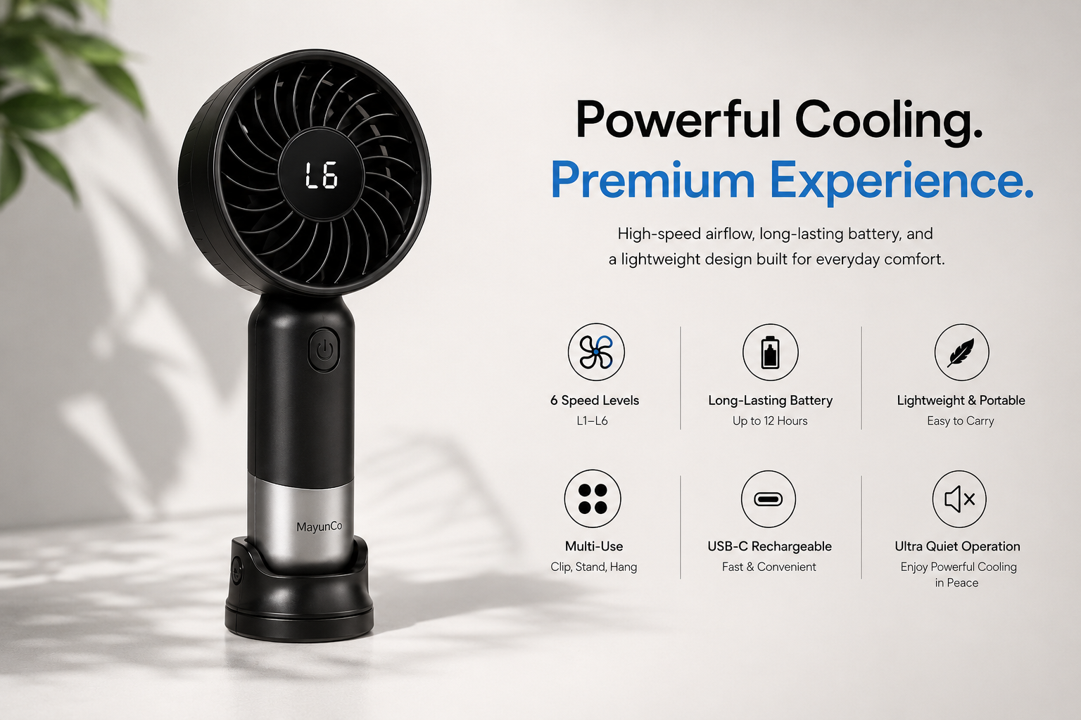 High-Speed Portable Fan